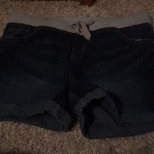 Girls jean shorts from Justice.
